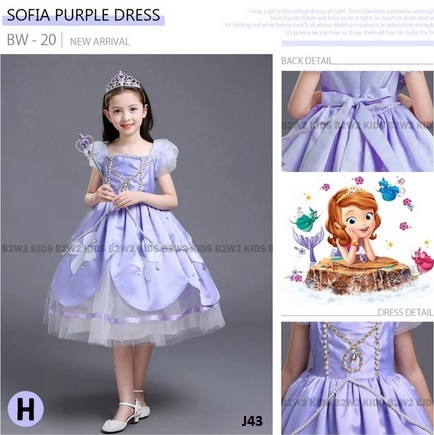kostum putri sofia disney princess